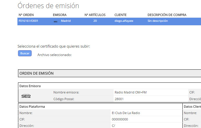 Gestión de certificados